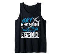 Skydiving Retro Vintage Sky is Not The Limit It's My Tank Top