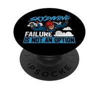 Skydiving Retro Vintage Skydiving Failure Is Not An Option PopSockets Adhesive PopGrip