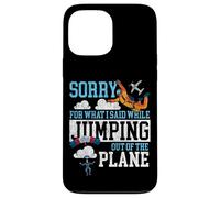 Skydiving Retro Vintage Sorry For What I Said While Jumping Case for iPhone 13 Pro Max