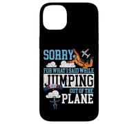 Skydiving Retro Vintage Sorry For What I Said While Jumping Case for iPhone 14 Plus