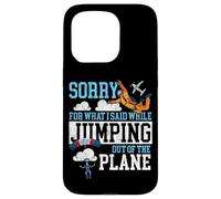 Skydiving Retro Vintage Sorry For What I Said While Jumping Case for iPhone 15 Pro
