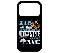 Skydiving Retro Vintage Sorry For What I Said While Jumping Case for iPhone 17 Pro