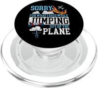 Skydiving Retro Vintage Sorry For What I Said While Jumping PopSockets PopGrip for MagSafe