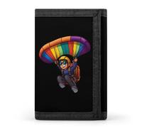 Skydiving Skydive Sky Diving Skydiver Trifold Wallet Cute Card Slots Holder Clutch Purse Wallets for Men Women