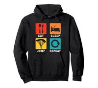 Skydiving Skydiver Plane Parachute Eat Sleep Jump Repeat Pullover Hoodie