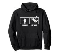Skydiving Your Wife My Wife Husband Funny Skydiver Pullover Hoodie