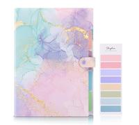 SKYDUE Document Organiser, Folders for Paperwork A4,Accordion Folder with 5 Pockets, Document Folder for Home Office Businesse(Marble Pink)