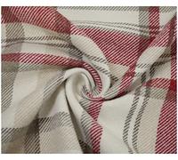Skye Balmoral Thick Wool Effect Tartan Upholstery Curtain Fabric Sofa Plaid Fabric (100 x 140cm (1 Metre), Cranberry)