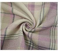 Skye Balmoral Thick Wool Effect Tartan Upholstery Curtain Fabric Sofa Plaid Fabric (300 x 140cm (3 Metre), Mauve Pink)
