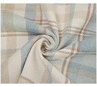 Skye Balmoral Thick Wool Effect Tartan Upholstery Curtain Fabric Sofa Plaid Fabric (300 x 140cm (3 Metre), Sky Blue)
