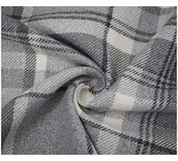 Skye Balmoral Thick Wool Effect Tartan Upholstery Curtain Fabric Sofa Plaid Fabric (300 x 140cm (3 Metre), Dove Grey)
