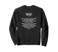 Skye Boat Song Dragonfly White Print Sweatshirt