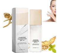 Skye Color Changing Magic Foundation, Magical Color Changing Foundation, All Day Flawless Warm Skin Tone BB Cream Makeup Base Concealer, Natural Long Lasting Color Match for Face for All Skin SPF15