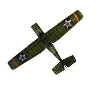 Skye Dog Balsa Model Airplane Kit, Classic Historic Cessna Style, Free Flight, Rubber Band Powered, Adults, Model Kit, Green, 20-inch Wingspan