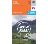 Explorer Active 407 Skye - Dunvegan Map With Digital Version - Orange, Orange One Size