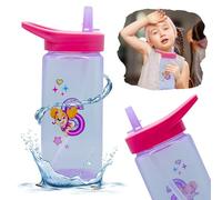 Skye Paw Patrol Blue Toddler Water Bottle - BPA-Free Plastic Bottle with Soft Straw - 420ml Leakproof Sippy Cup for Boys 6+ Months, Ideal for School & Travel