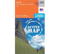 Skye - Trotternish and the Storr Map | Weatherproof | Uig | Ordnance Survey | OS Explorer Active Map 408 | Scotland | Walks | Hiking | Maps | Adventure