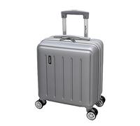 SKYFLITE 45x36x20 Dolomite Carry-On Underseat 8-Wheel Cabin Trolley Case No EasyJet Excess Hand Luggage Fees 5-Year Warranty (Silver)