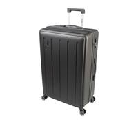 SKYFLITE Dolomite Large Suitcase, 77 cm, ABS Hardshell, TSA Lock, 90L Capacity, Silver/Rose Pink/Charcoal (Charcoal)