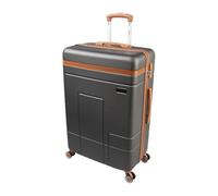 SKYFLITE Koncept Vintage-Style Trolley Case, 77 cm Large Suitcase, 90L Capacity, TSA Lock, 360° Wheels, 3 Colours (Charcoal)