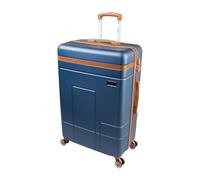 SKYFLITE Koncept Vintage-Style Trolley Case, 77 cm Large Suitcase, 90L Capacity, TSA Lock, 360° Wheels, 3 Colours (Blue)