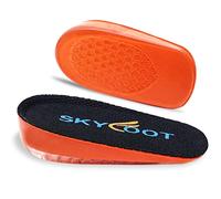Skyfoot Orthopedic Heel Lift Inserts, Shock Absorption and Cushioning to Increase Height to Relieve Achilles Tendonitis, Heel Spurs, Heel Pain and Plantar Fasciitis, Black, Small
