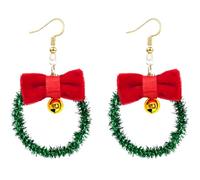 Skyfun Christmas Earrings for Women Glitter Alloy Acrylic Lightweight Dangle Earrings Sparkly Merry Christmas Snowflake Xmas Holiday Jewelry Gifts Accessories, Resin, No Gemstone
