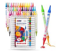 SKYGLORY 48 Pens 96 Colours Twin Brush Acrylic Marker Set, Professional Acrylic Marker Pen for Ultimate Creativity Art Supplies