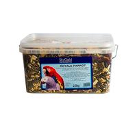 SkyGold Royale Parrot Seed 5l Tub - Parrot Seed Mix for African Greys, Parakeets, Cockatiels, Balanced & Healthy Cage & Aviary Bird Food with Peanuts