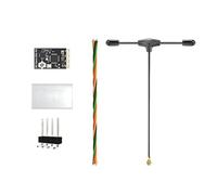 SkyGuy ELRS FPV Receiver - 2.4ghz ExpressLRS Nano Receiver Drone RX Module with 78mm UFL T Antenna for FPV Drone Tiny Whoop Fixed-wing RC Plane