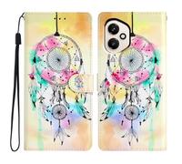 Skyhewen Case for Honor 400, PU Leather Wallet Case for Honor 400, Magnetic Protective Cover with TPU Shockproof Inner Shell & Kickstand, Black, Wind Chimes