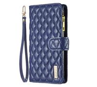 Skyhewen for Samsung Galaxy A16 Case, Zipper Flip Wallet Shockproof PU Leather Case for Women Girls with Zip Pocket Magnetic Clasp Viewing Kickstand Card Holder Cover for Samsung Galaxy A16, Blue
