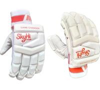 Skyhi Game Changer Cricket Batting Gloves, Lightweight Leather Cricket Batting Gloves for Men, Right and Left Hand, Batsman (Right Hand)