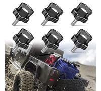SKYJDM 6-Pack Hard Top Quick Removal Fastener Thumb Screws with Integrated D Ring, Compatible with Jeep Wrangler JK 2007-2018, JL 2018-2022 & Gladiator JT 2018-2022 (Black)