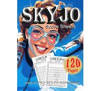 SKYJO Score Sheet Book: Cool Book, 8.5" x 11", 120 pages, Great way to keep track of your play, START TODAY!