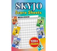 SKYJO Score Sheets: Large Print 120+ Score Pads for Scorekeeping, Size 6 x 9 inches