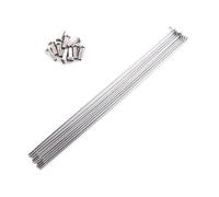 SkyjOy Cycling Spokes Spokes 10 Pack 14G For Bicycle With Spoke Nipples Stainless Steel For MTB Road Bike High Strength For(294MM)