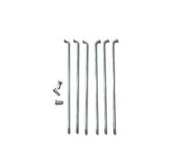 SkyjOy Cycling Spokes Spokes 10g Electric Bicycle, Stroller, Steel Wire, Tricycle, Load-bearing Galvanized Silver(140mm)