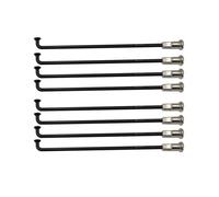 SkyjOy Cycling Spokes Spokes 8 Gauge Diameter 4.0mm Black Color Motorcycle Material 304 Stainless Steel Round Body Motobike Wheel Parts Needles(Length 131.5mm)