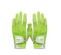 SkyjOy Golf Glove Pack 1 Pcs/Pair Golf Glove Men Left Hand Breathable Green Mesh Non-slip Micro Fiber Golf Gloves Mens Man Golf Gloves(1 Pair G,27 XX-Large)