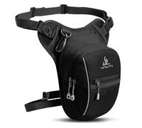 SkyjOy Leg Bag Motorcycle Drop Waist Leg Bag Thigh Belt Hip Bum Waterproof Motorbike Tactical Travel Cell Mobile Phone Purse Fanny Pack Bags Motorcycle Waist Leg Bag(Black)