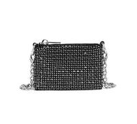 SkyjOy Rhinestone Purses For Women Rhinestones Bags Ladies Purse For Fashion Party Chain Mini Shoulder Bags Rhinestone Crossbody Bag(Black)