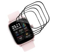 SkyKeep Pack of 4 for Amazfit GTS 4 Mini Screen Protector [Soft PMMA] [HD Screen Protector] [Anti-Scratch] [Anti-Bubble] for Amazfit GTS 2 Mini Screen Protector Tempered Glass Film