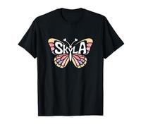 Skyla Butterfly - Personalized Cute Name Word Art T-Shirt
