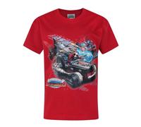 Skylanders Boy's Superchargers Drive Kids Red T-Shirt | Size: 3-4 Years Skylanders Red 3-4 Years