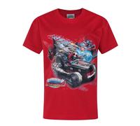 Skylanders Boy's Short Sleeved T-Shirt in Red | Size: 3-4 Years Skylanders Red 3-4 Years