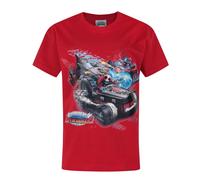 Skylanders Boys Red Superchargers Drive Short Sleeved T-Shirt - 3-4 Years