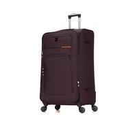 Skylark 32" Extra Large Suitcase Super Lightweight Luggage 20% Expandable 4 Wheels Spinner 3-Digit Combination Lock Soft Shell Luggage Check in for 30kg (Coffee, 162 litres)