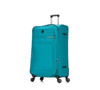 Skylark 32" Extra Large Suitcase Super Lightweight Luggage 20% Expandable 4 Wheels Spinner 3-Digit Combination Lock Soft Shell Luggage Check in for 30kg (Aqua, 162 litres)