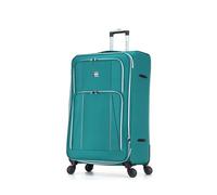 Skylark Extra Large 32” Lightweight Softshell Expandable Suitcase, Integrated Combination Lock, 4 Wheels Check in Luggage for 30kg (Oil Green, 162 litres)